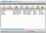 WMV To WAV Converter screenshot